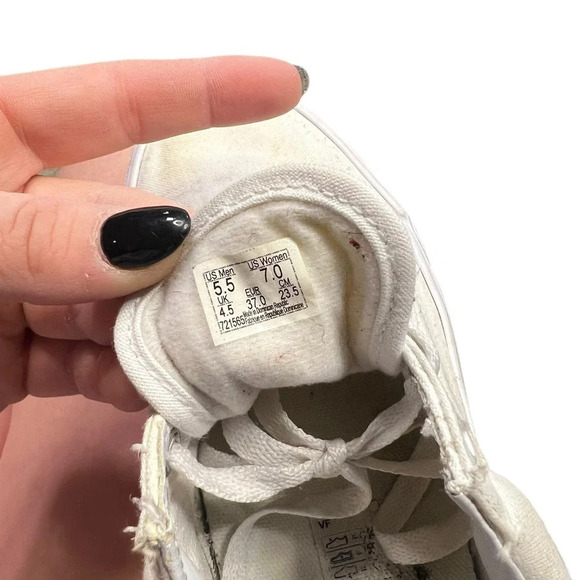 Vans Old Skool Unisex White/Marshmallow Low Top Lace-Up Sneakers Men 5.5/Women 7 - Picture 7 of 7